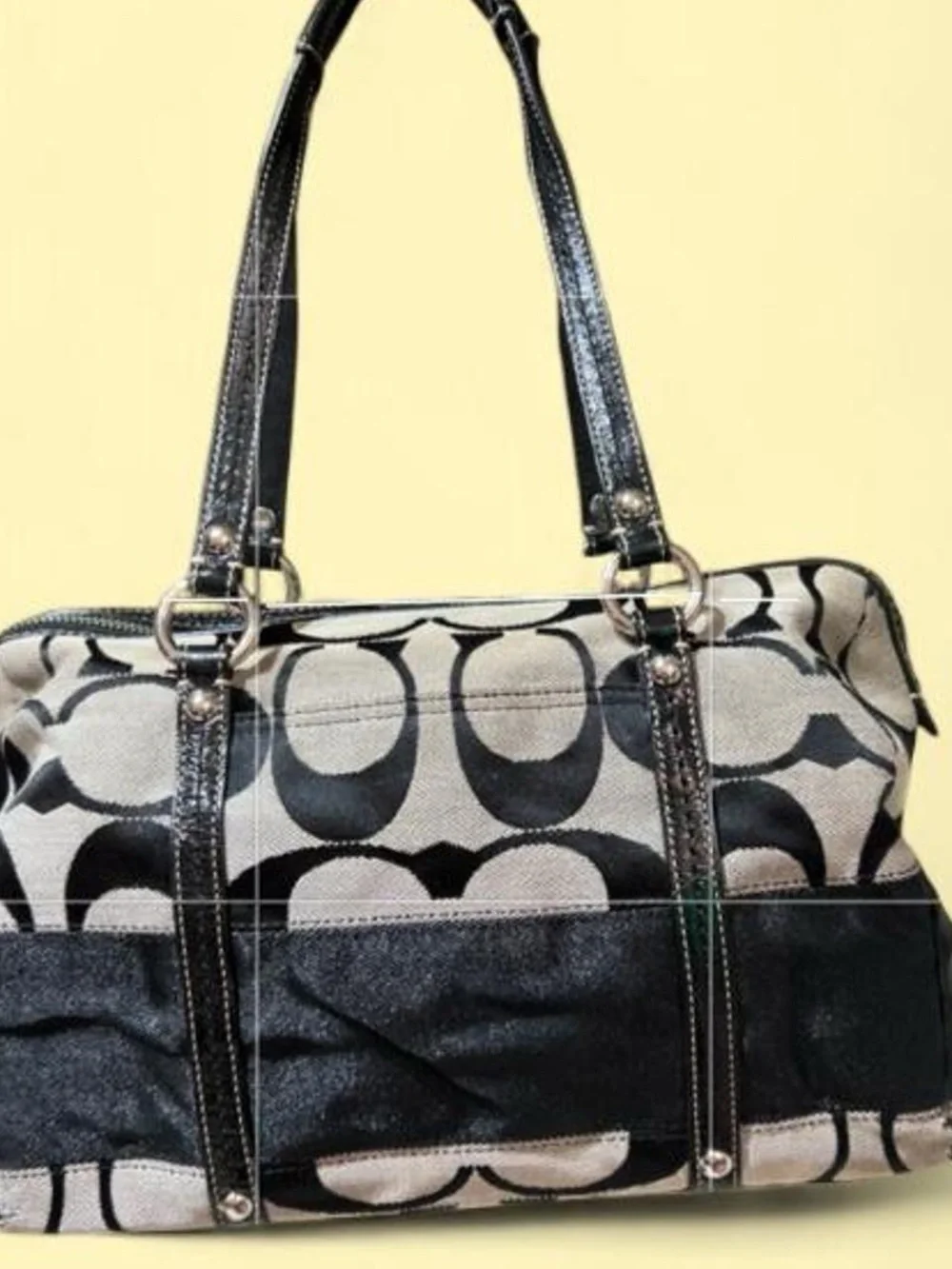Coach Signature Stripe Satchel